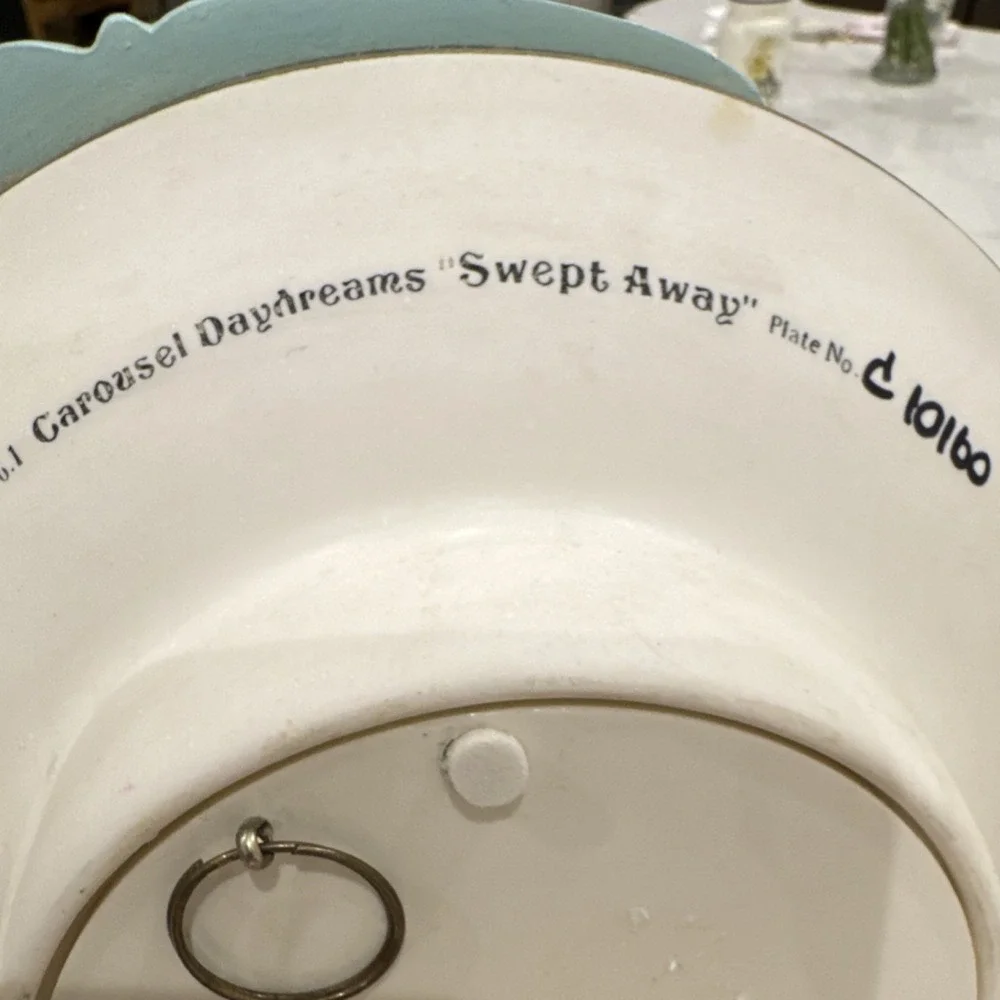 Bradford Exchange Carousel Daydreams Swept Away Ceramic Collector Plate 84-B10-…